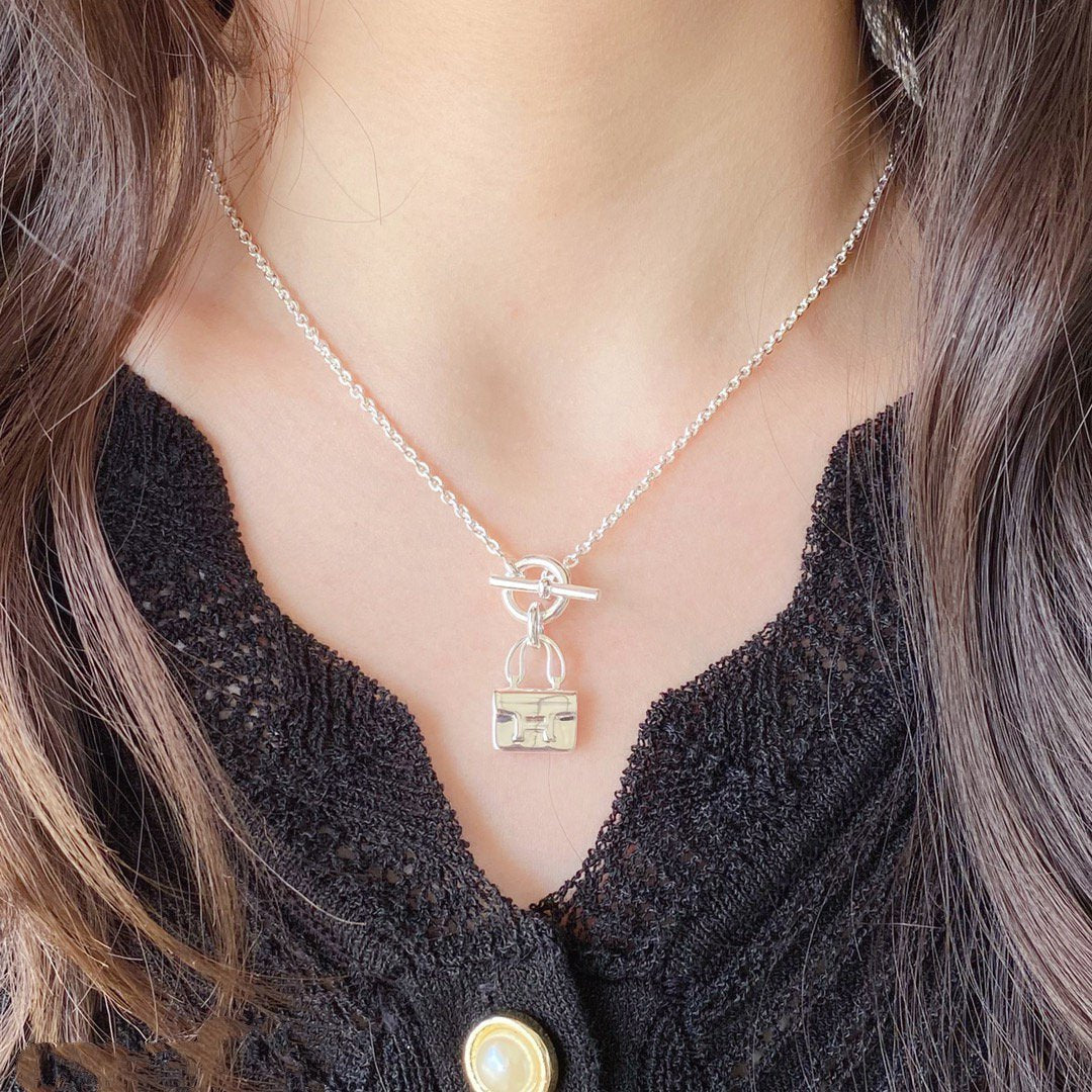 [Aurora]CONSTANCE PEDANT SILVER NECKLACE