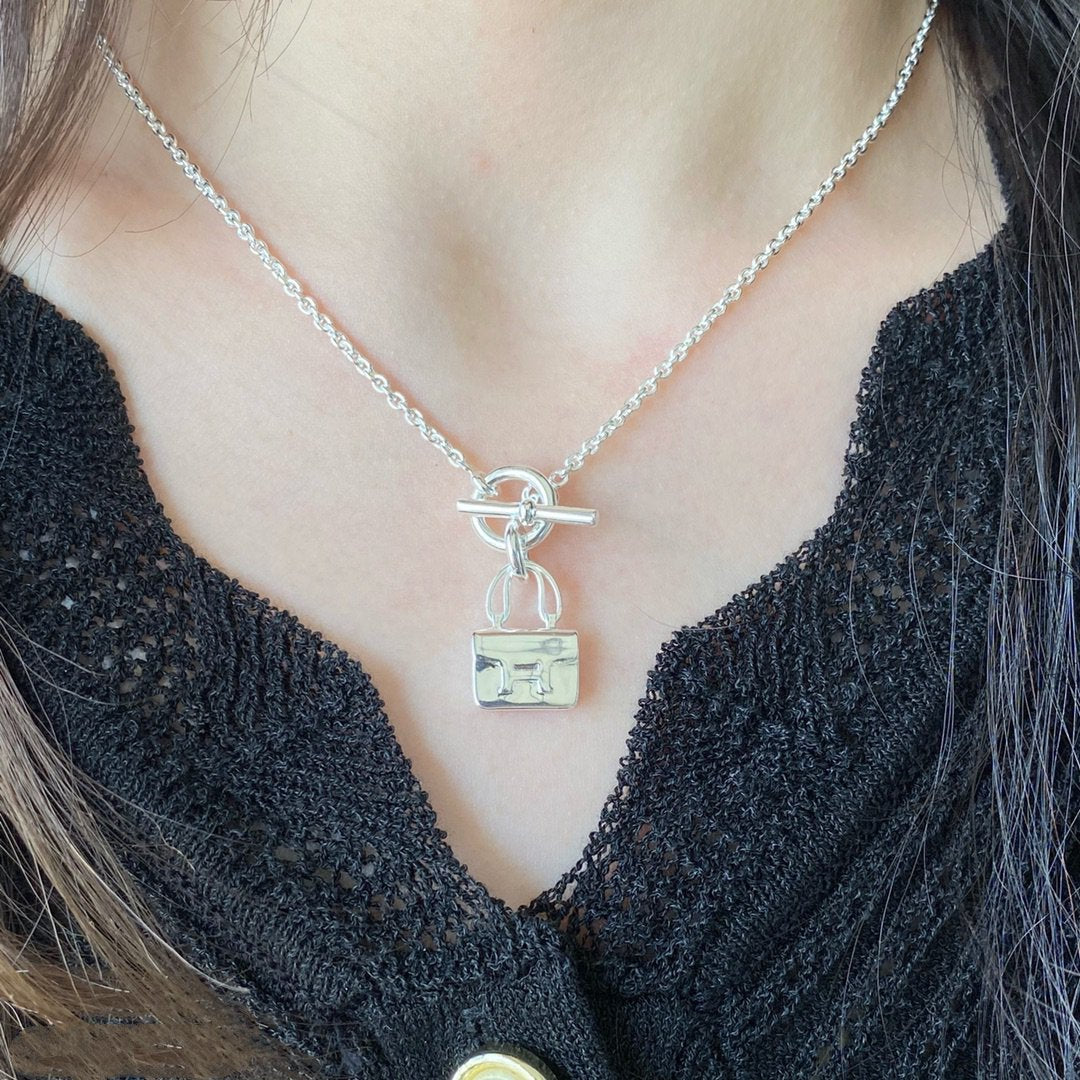 [Aurora]CONSTANCE PEDANT SILVER NECKLACE