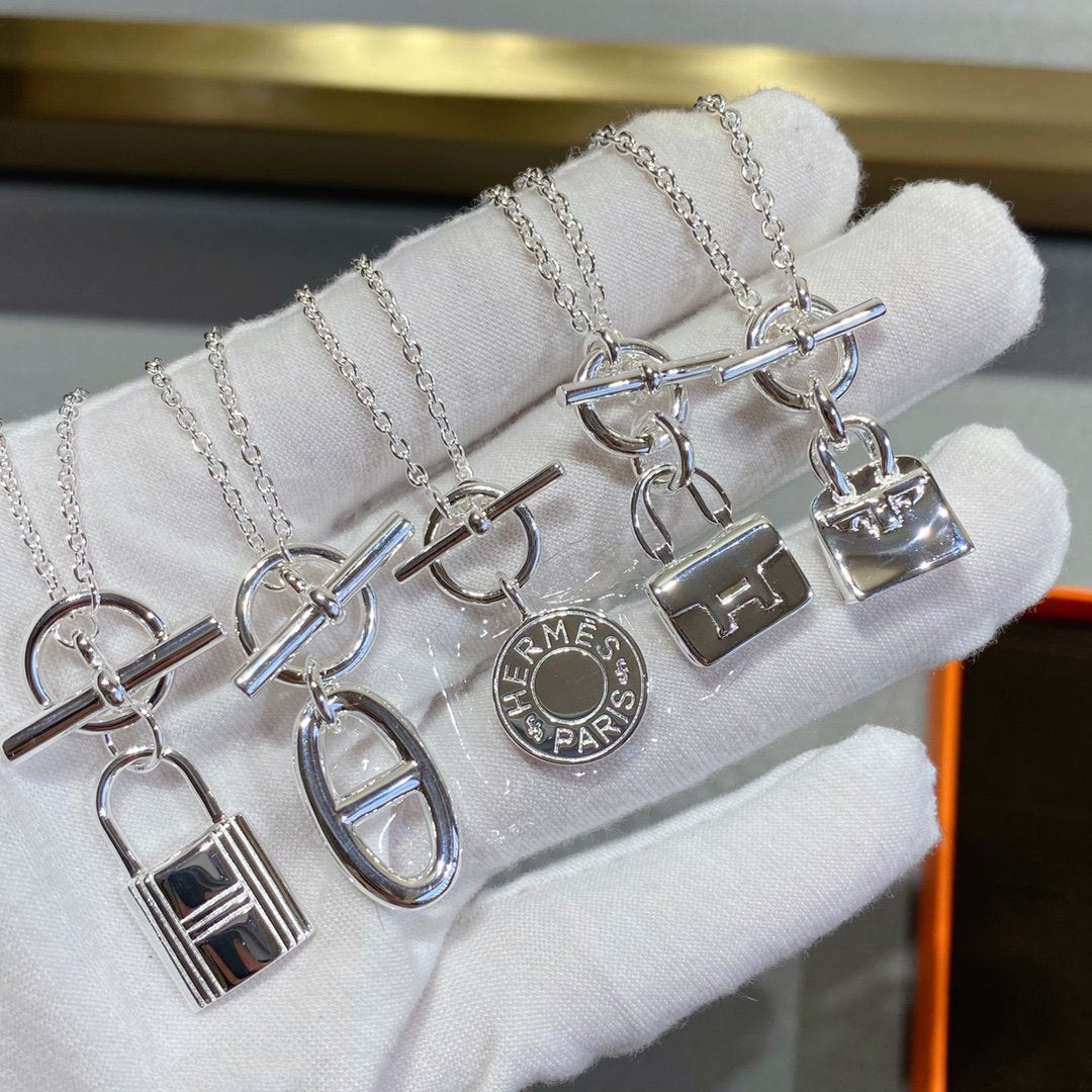 [Aurora]CONSTANCE PEDANT SILVER NECKLACE