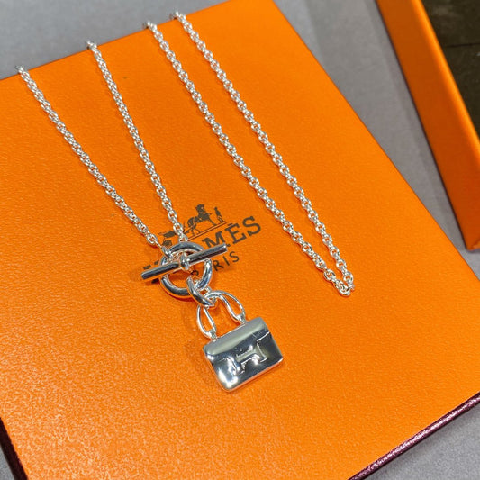 [Aurora]CONSTANCE PEDANT SILVER NECKLACE