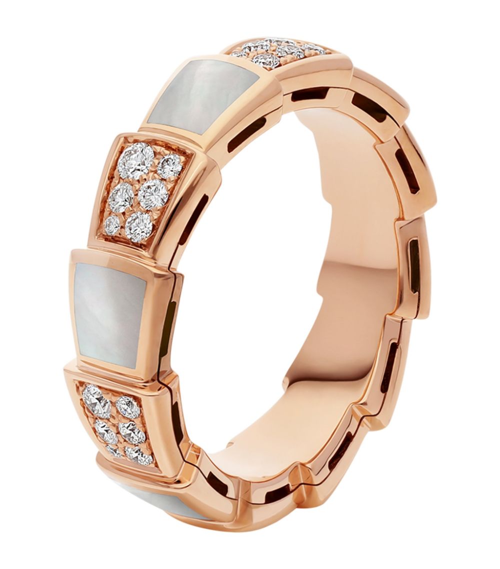 [AURORA]SERPENTI RING ROTGOLD MIT DIAMANTEN 4MM
