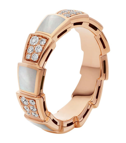 [AURORA]SERPENTI RING ROTGOLD MIT DIAMANTEN 4MM