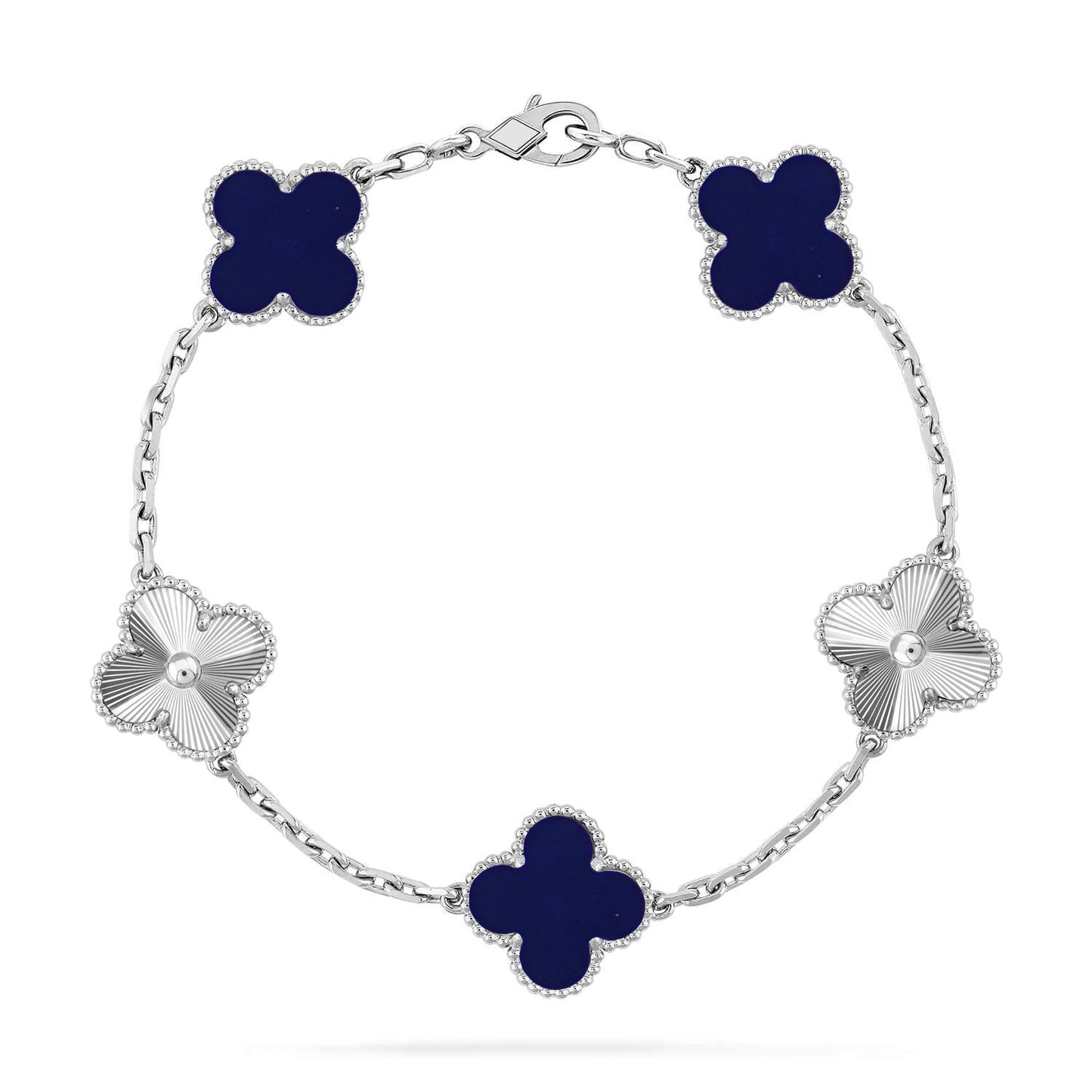 [AURORA]CLOVER 5 MOTIF LAPIS LAZULI BRACELET COLLECTION