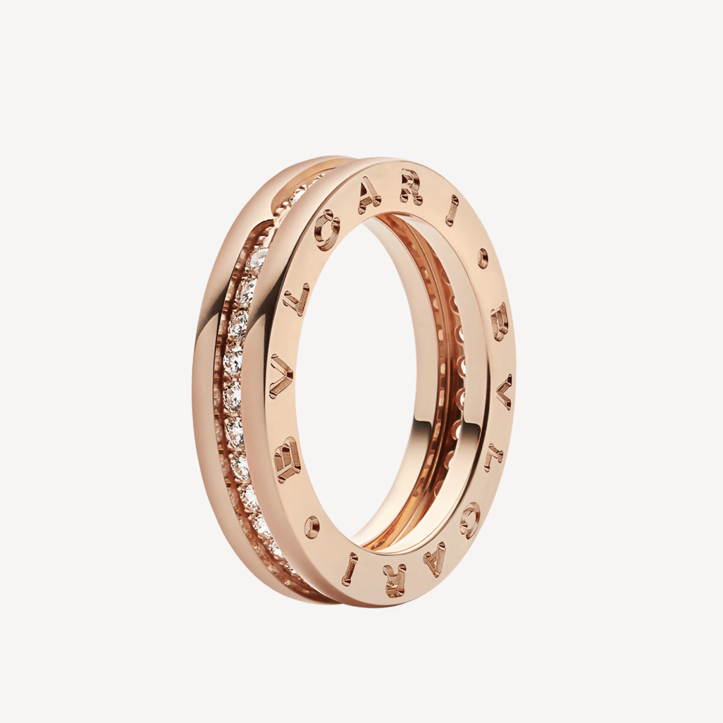 [Aurora]ZERO 1 ONE-BAND PAVED DIAMONDS ON THE SPIRAL RING