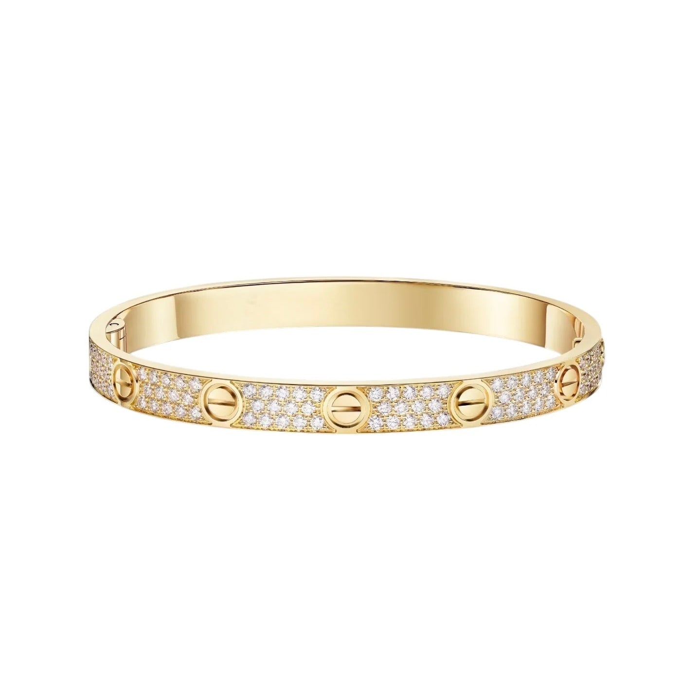 [AURORA]LOVE BRACELET 6.1MM DIAMOND-PAVED