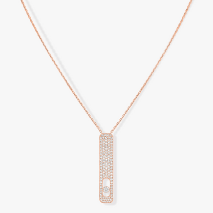 [AURORA]MY FIRST DIAMOND PAVED NECKLACE