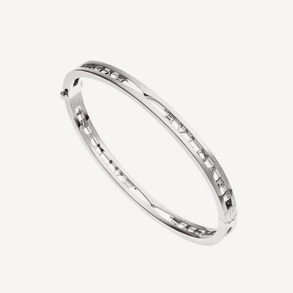 [Aurora]ZERO 1 SPIRAL LOGO SILVER BRACELET