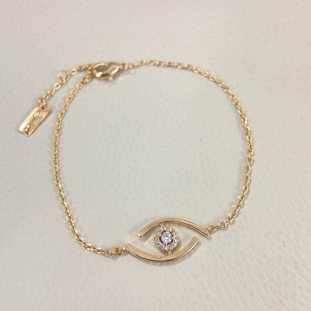 [AURORA]Lucky Eye Pave-Set Diamond Bracelet