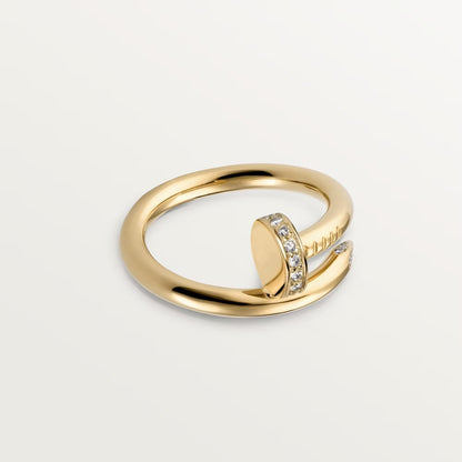[AURORA]JUSTE RING 2.6MM HALF DIAMOND