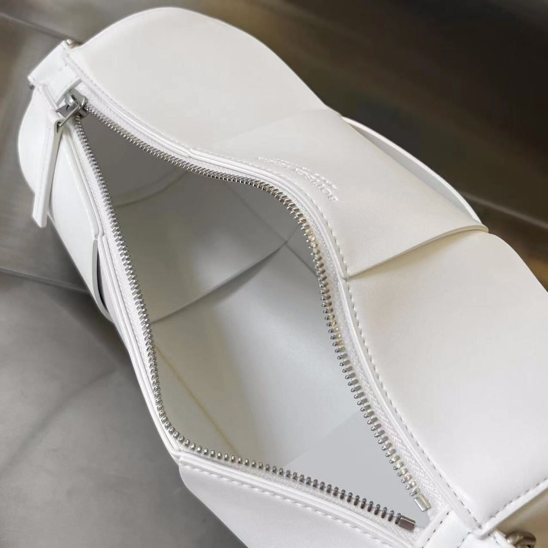 CYLINDER CASSETTE 30 IN WHITE CALFSKIN