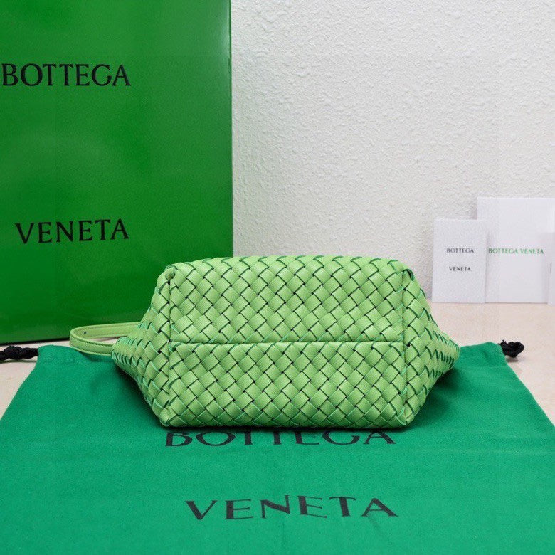 Mini Cabat 20cm Green Lambskin Ghw