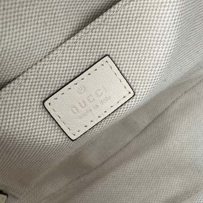 SMALL BLONDIE OVAL SHOULDER BAG 20 IN OFF WHITE CALFSKIN