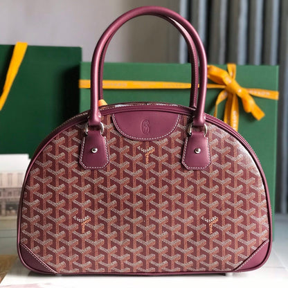 SAINT JEANNE BAG 35 IN CANNON PINK GOYARDINE CANVAS AND CALFSKIN
