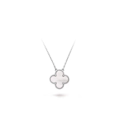 [Aurora]CLOVER 15MM MEDIUM WHITE MOP NECKLACE