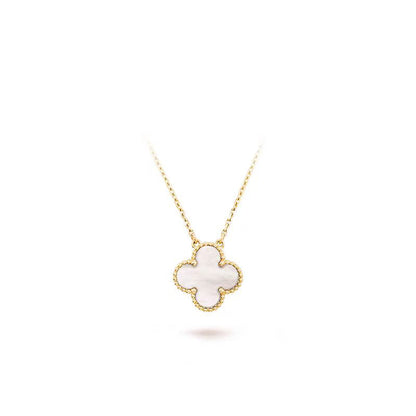 [Aurora]CLOVER 15MM MEDIUM WHITE MOP NECKLACE