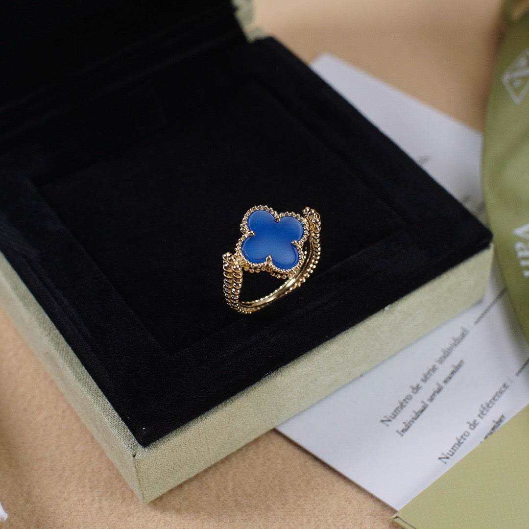 [Aurora]CLOVER RIVERSIBLE ROSE GOLD RING