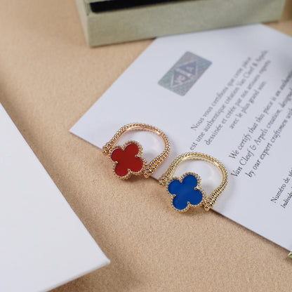 [Aurora]CLOVER RIVERSIBLE ROSE GOLD RING