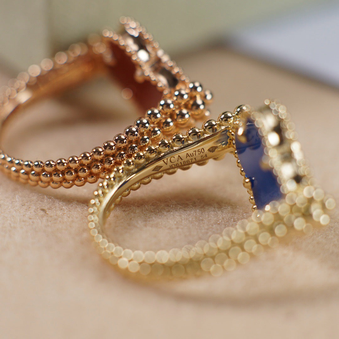 [Aurora]CLOVER RIVERSIBLE ROSE GOLD RING