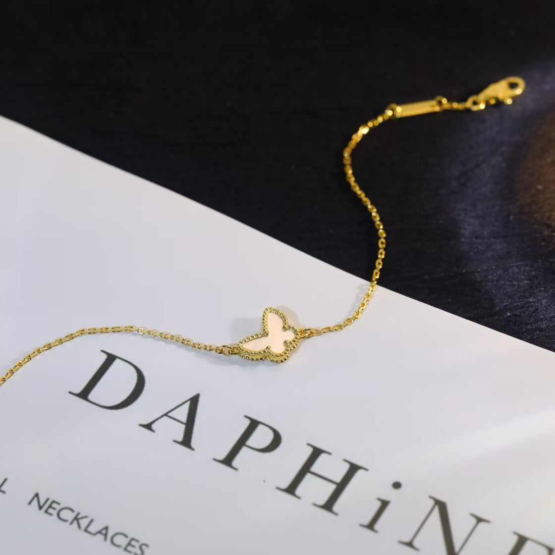 [Aurora]BUTTERFLY WHITE MOP BUTTERFLY BRACELET