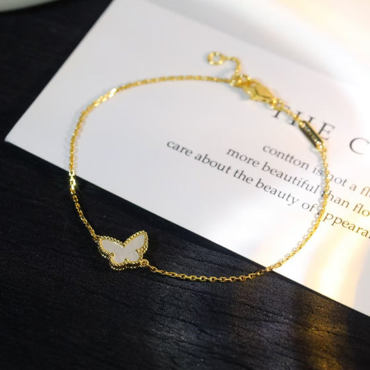 [Aurora]BUTTERFLY WHITE MOP BUTTERFLY BRACELET