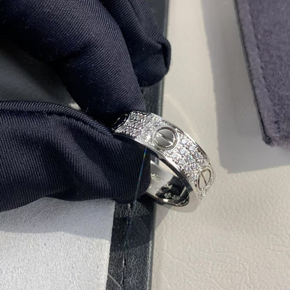[Aurora]LOVE RING 5.5MM DIAMONDS PAVED