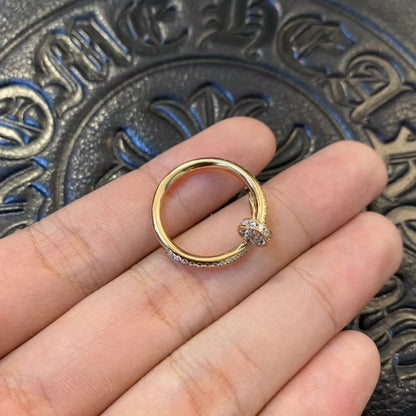 [Aurora]JUSTE RING 1.8MM GOLD DIAMONDS