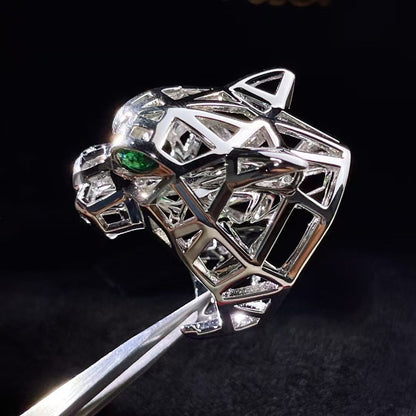 [Aurora]HOLLOW LEOPARD HEAD RING