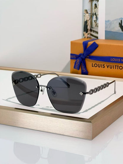 Frameless Square Gradient Sunglasses