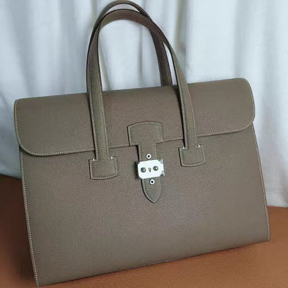 HM CASUAL HANDBAG ELEPHANT GREY SILVER HARDWARE