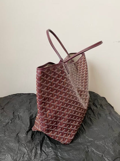 SAINT LOUIS MEDIUM BURGUNDY TOTE BAG