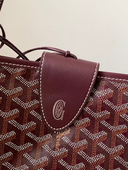 SAINT LOUIS MEDIUM BURGUNDY TOTE BAG