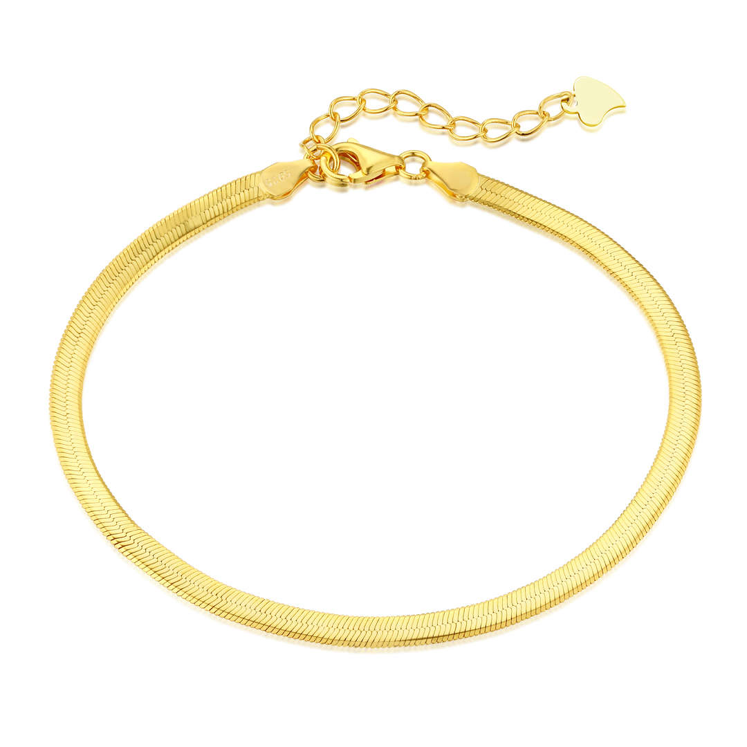 [Aurora]Flat Snake Bone Chain Blade Necklace