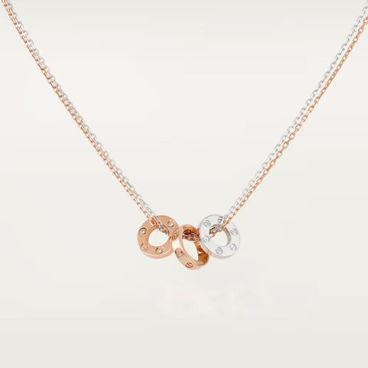 [AURORA]LOVE 6 DIAMOND PENDANT NECKLACE