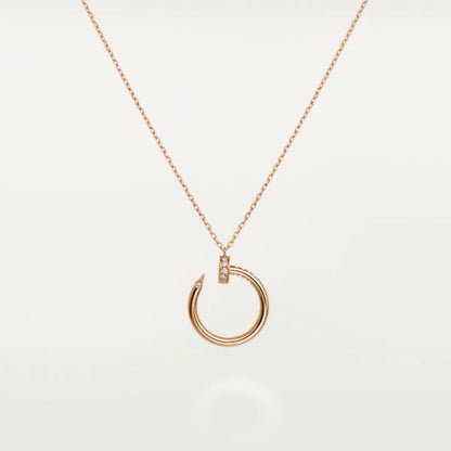 [Aurora]JUSTE NECKLACE PINK GOLD