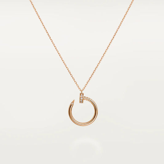 [Aurora]JUSTE NECKLACE PINK GOLD