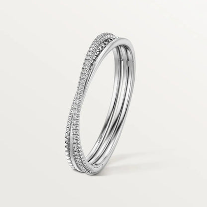 [AURORA]ETINCELLE HALF-PAVED DIAMOND BRACELET