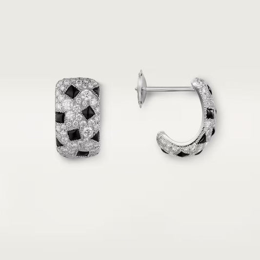 [AURORA]PANTHERE MINI FULL DIAMOND EARRINGS