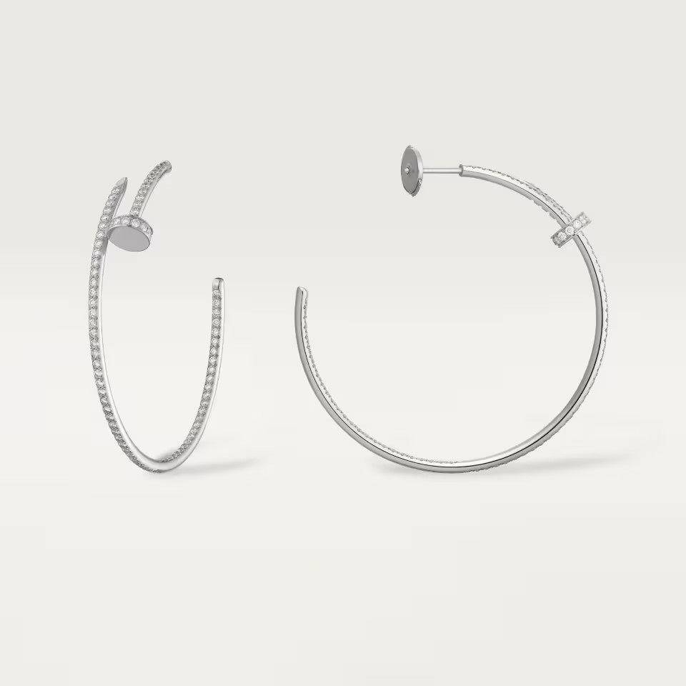 [AURORA]JUSTE FULL DIAMOND LARGE EARRINGS