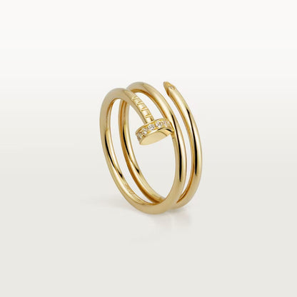 [AURORA]JUSTE RING 4.8MM HALF DIAMOND
