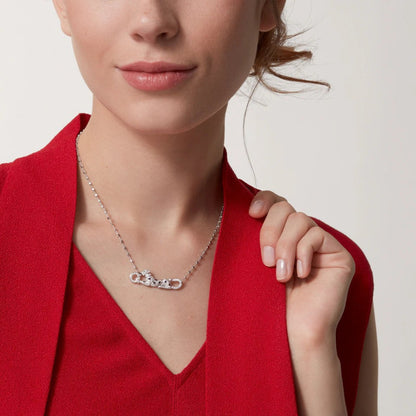[AURORA]PANTHERE PAVED DIAMOND NECKLACE