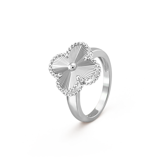 [Aurora]CLOVER SILVER RING