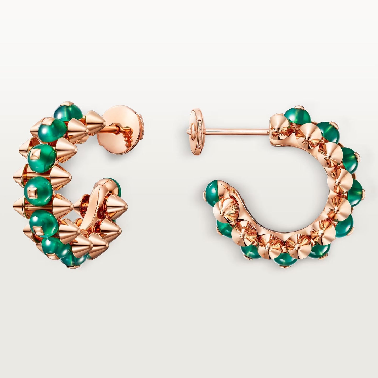 [AURORA]CLASH 7.9MM AGATE CHALCEDONY EARRINGS
