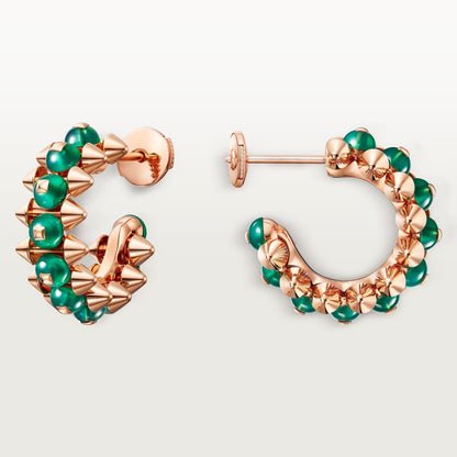 [AURORA]CLASH 7.9MM AGATE CHALCEDONY EARRINGS
