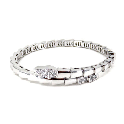 [AURORA]SERPENTI BRACELET DIAMONDS SILVER