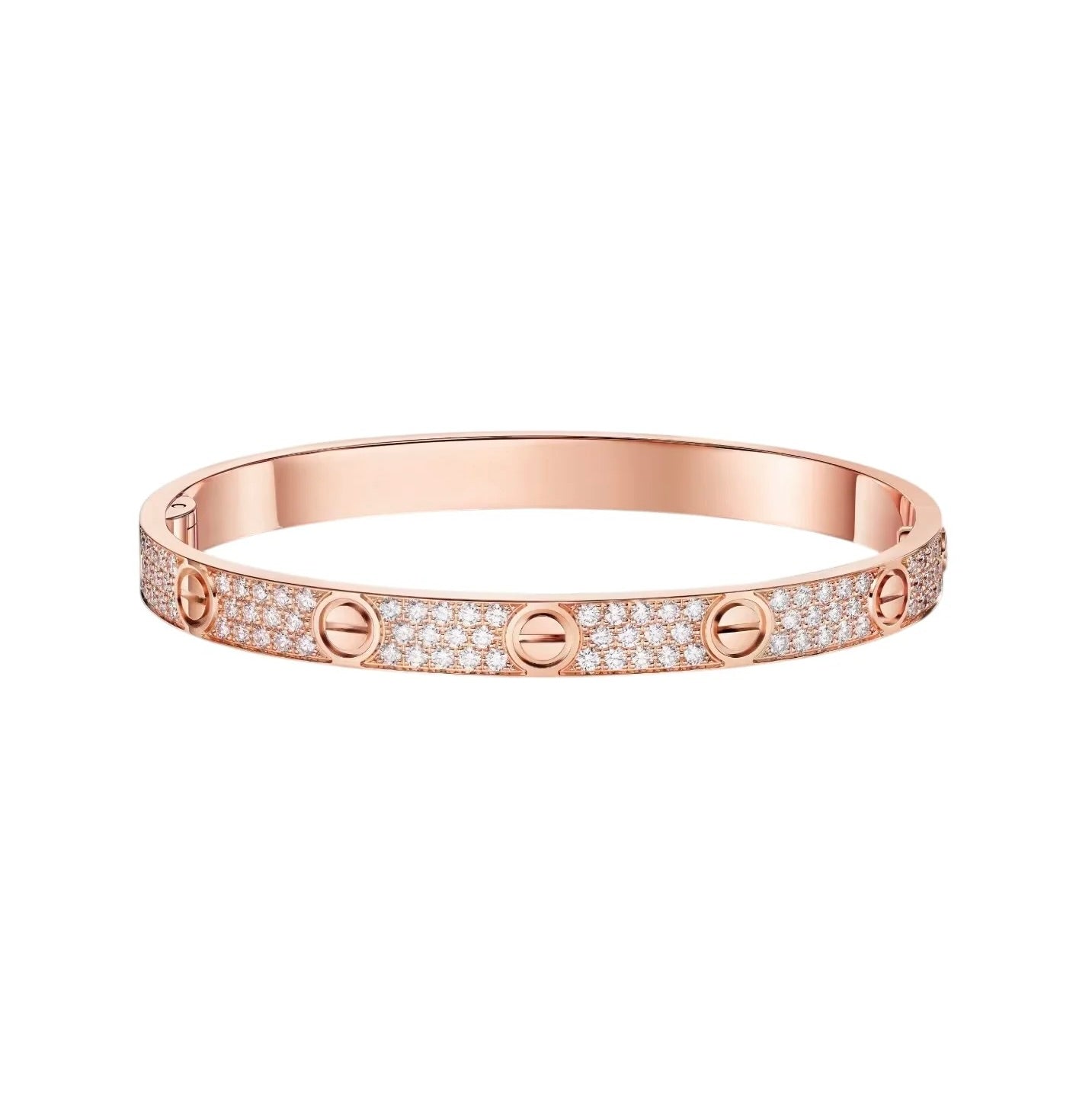 [AURORA]LOVE BRACELET 6.1MM DIAMOND-PAVED