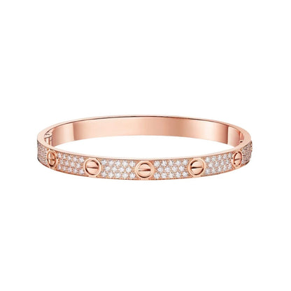 [AURORA]LOVE BRACELET 6.1MM DIAMOND-PAVED