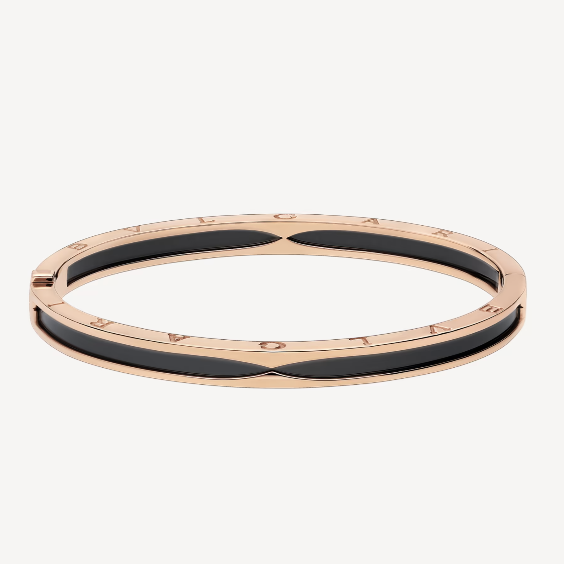 [Aurora]ZERO 1 PINK GOLD WITH BLACK CERAMIC BRACELET