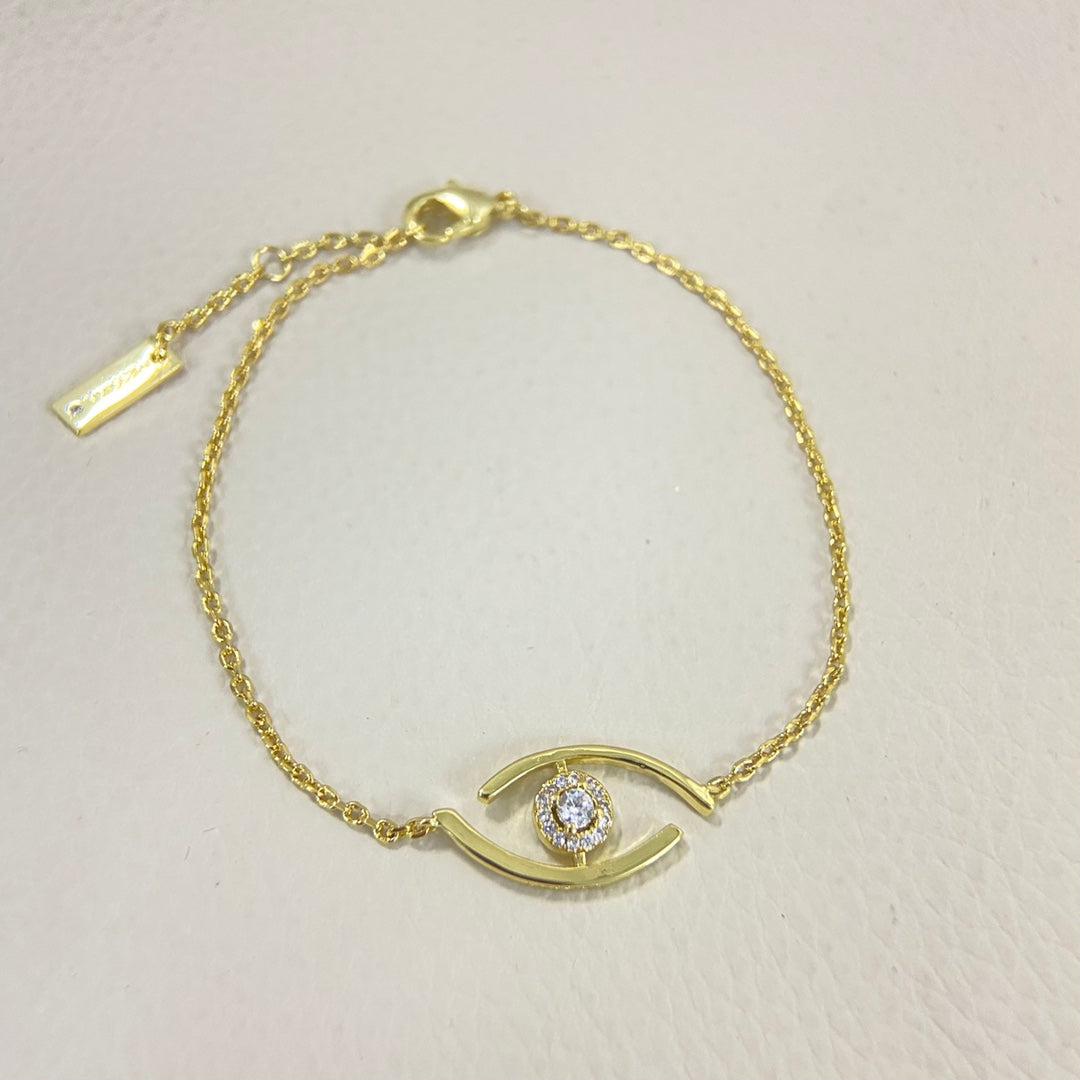 [AURORA]Lucky Eye Pave-Set Diamond Bracelet