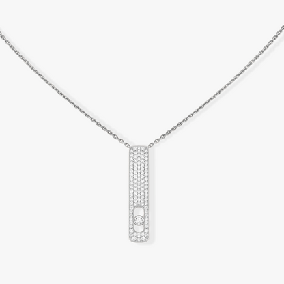 [AURORA]MY FIRST DIAMOND PAVED NECKLACE