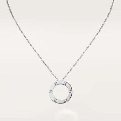 [AURORA]LOVE NECKLACE 16MM 3 DIAMONDS